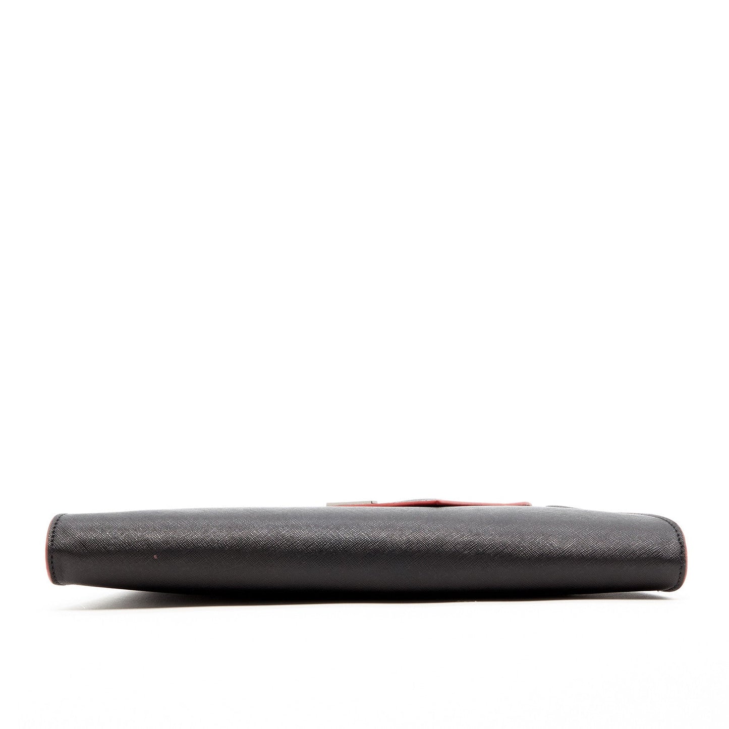 SUSU Black Leather Clutch Bag Unique Evening Purse Women's Handbag