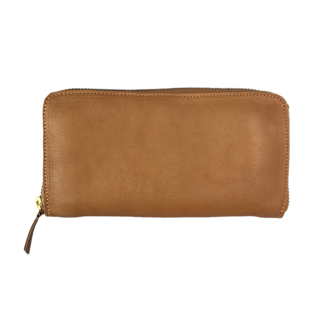 Nubuck Zipper Wallet