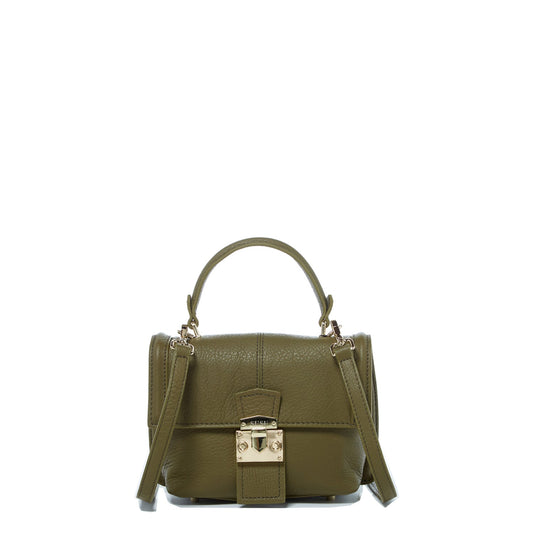 SUSU Leather Backpack for Women Convertible Crossbody Bag Olive Green Purse