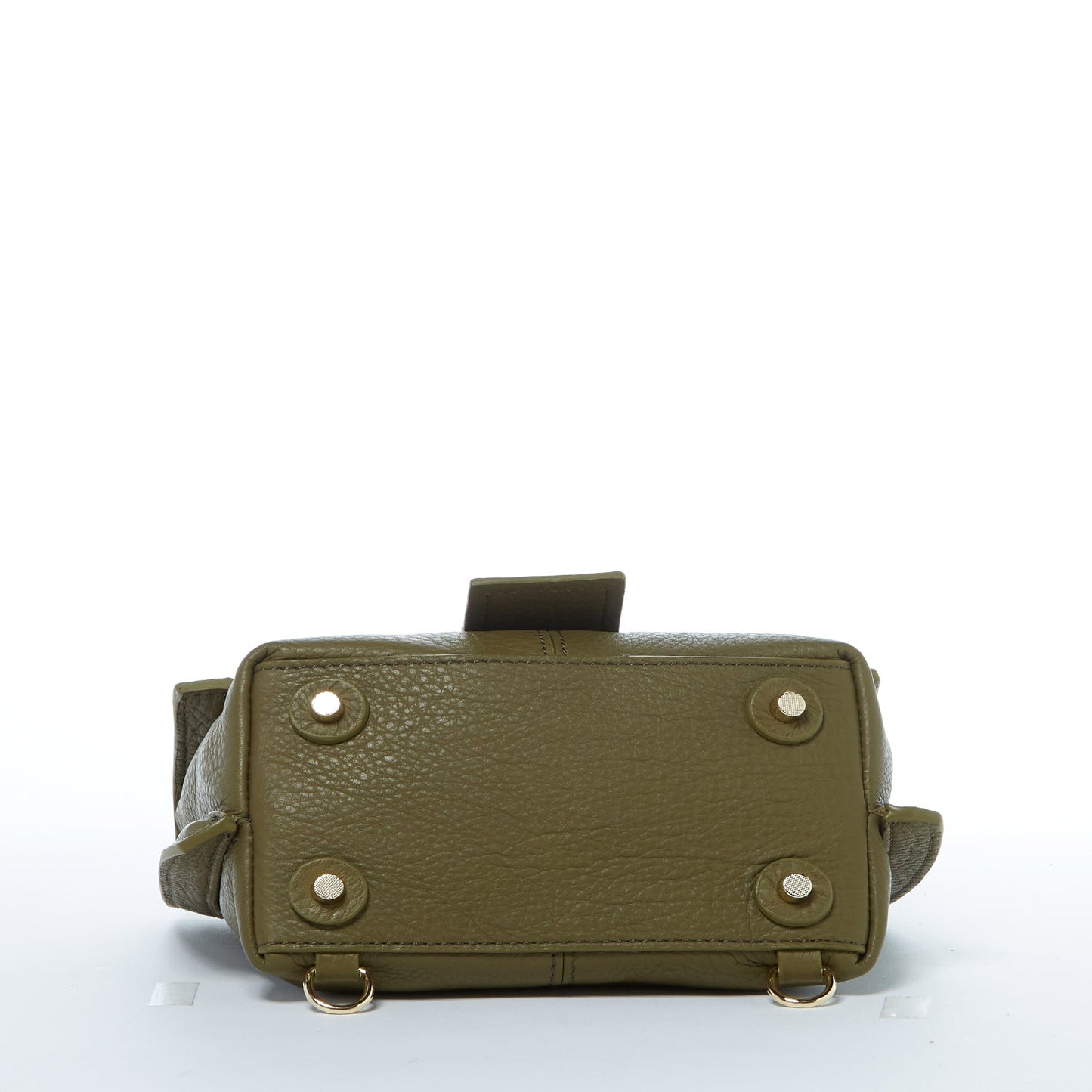 SUSU Leather Backpack for Women Convertible Crossbody Bag Olive Green Purse